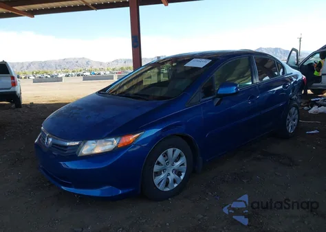 2012 Honda Civic Lx z USA, uszkodzony, nr VIN 2HGFB2F50CH584663
